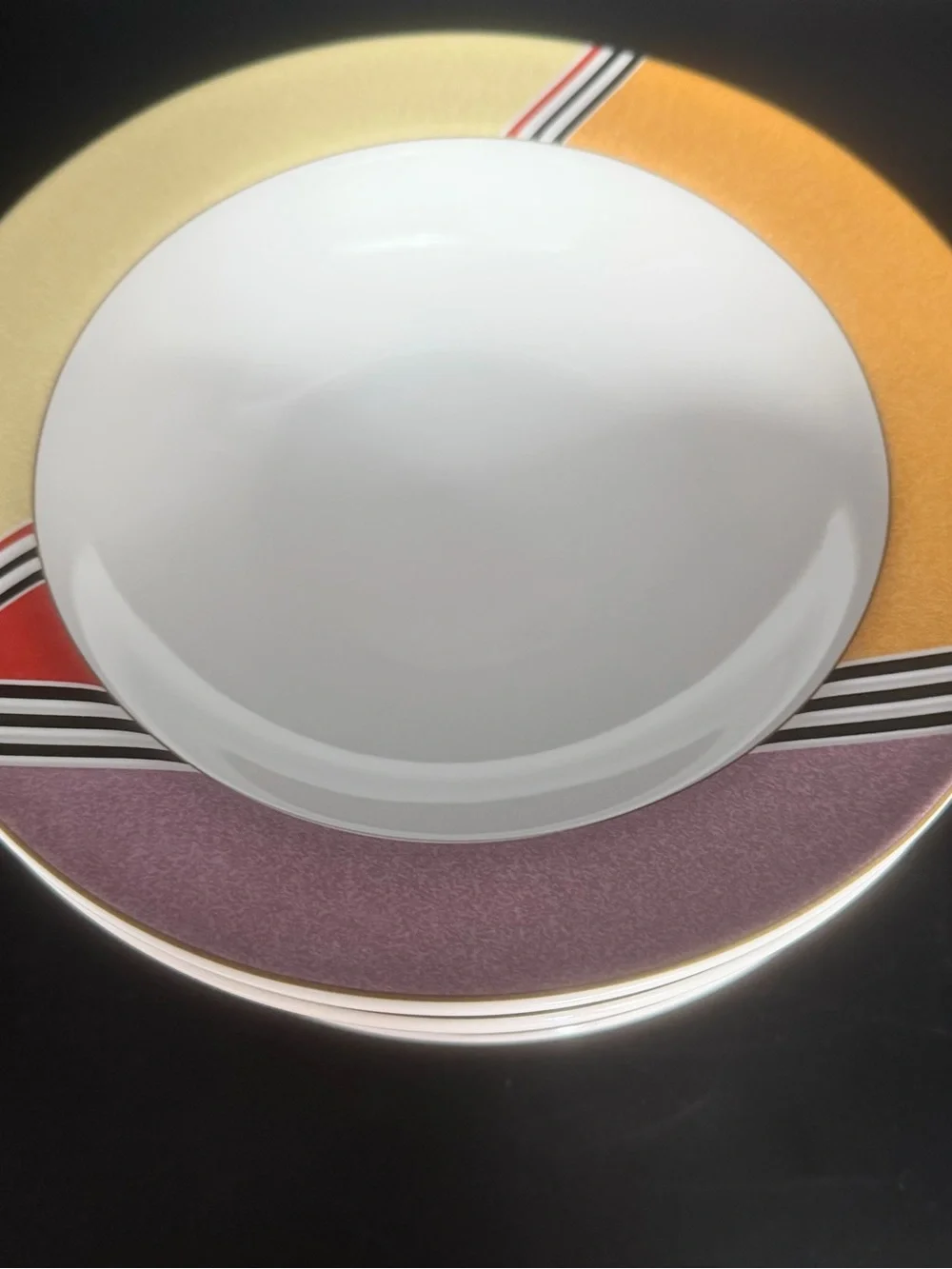 Studio Nova Eastside Red 8 5/8” Soup Bowls Set of 6 HG212 Discontinued